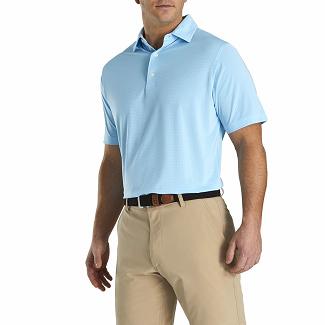 Men's Footjoy Golf Shirts Light Blue NZ-54692